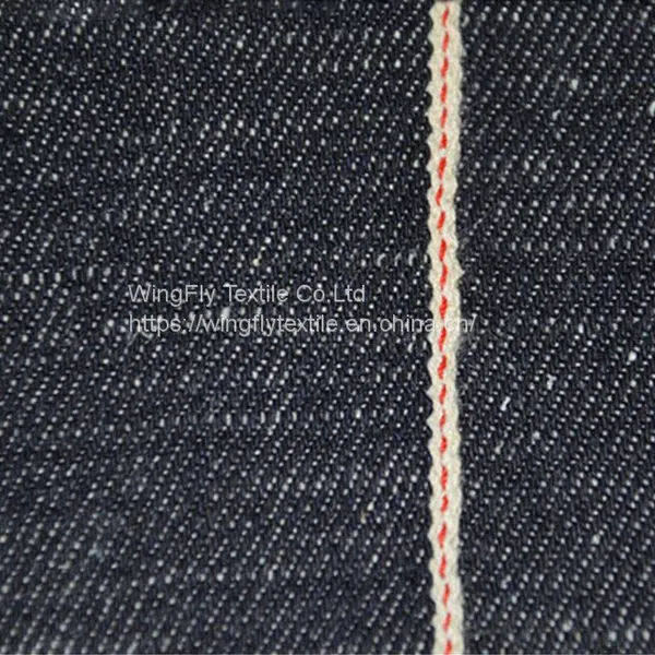 12oz 55% Cotton 45% Ramie Right Twill Edwin Rainbow Selvedge Jeans Denim Fabric 12oz 32/33“ photo-2