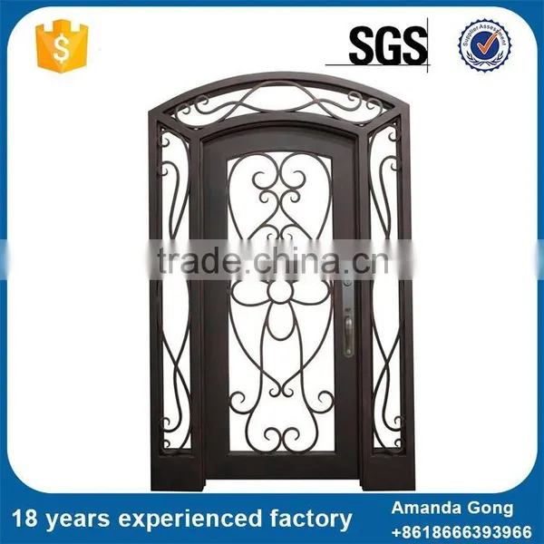 Superior Quality Front Entry Wrought Iron Patio Doors photo-3