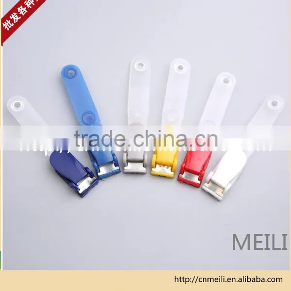 ID Badge Holder Clip Name Badge Card Holer With Plastic Clip