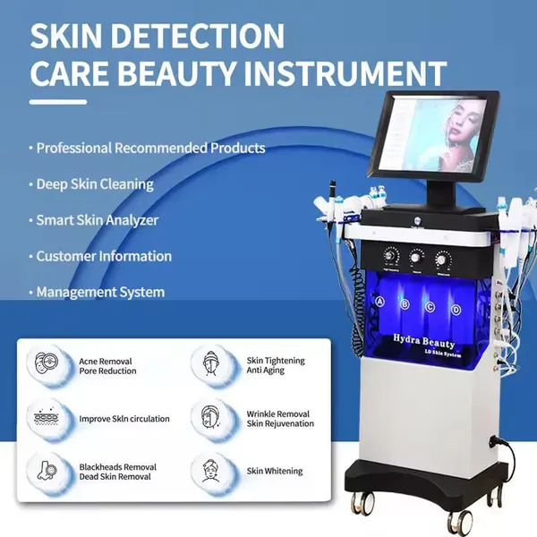 Multi-functional Skin Care Hydrogen Beauty Skin Rejuvenation Diamond Peel Microdermabrasion Hydra Oxygen Facial Machine Machine photo-2