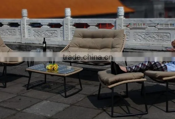 2015 Hot Product New Garden Treasures Outdoor Furniture Rattan Sectional Cane Sofa photo-3