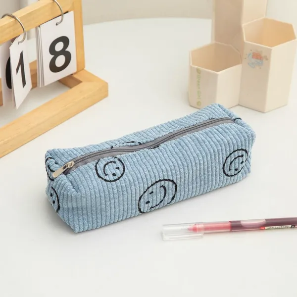 Wholesale Customized Zipper Smile Face Pencil Case