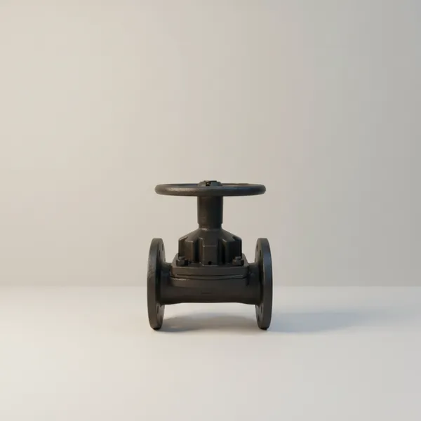 EG41W-16 High Temperature Iron 3 Inch PN10 Flange Nitrite Rubber Lined Manual Diaphragm Valve