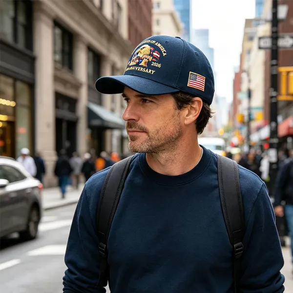 Embroidery Cotton Hat America USA Eagles 250th Anniversary Cap Independence Day 4th of July Patriot Freedom photo-5