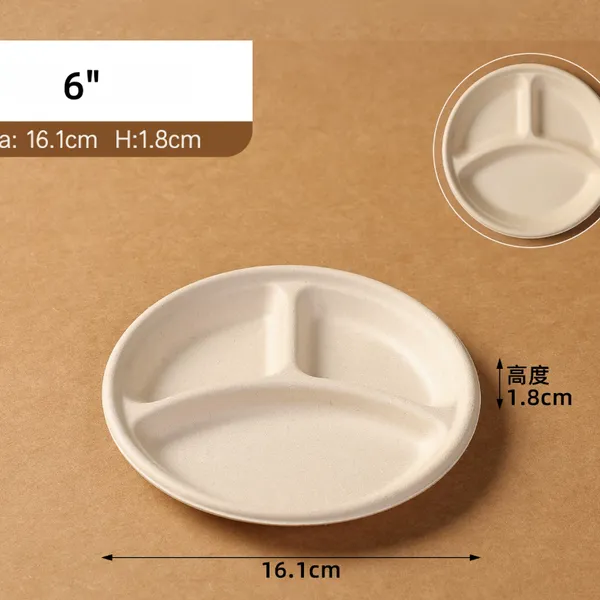 15oz Disposable Bagasse Tableware Bowl With Lid Stackable for Meal Prep photo-4