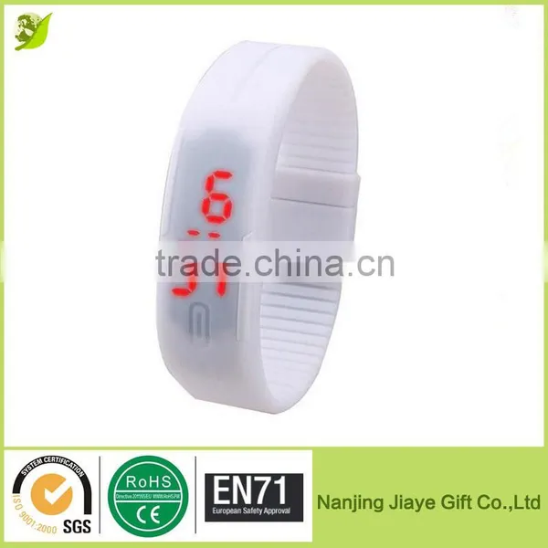 Fashion Silicone Led Sports Lighting Slap Watch