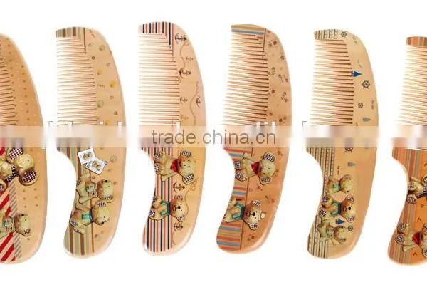 Whosale Children Hair Brush Set , Mini Pocket Comb ,Wooden Comb For Kid photo-6