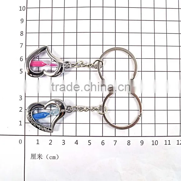 Wholesale Jewelry Heart Desgin for Couple Promotional Metal Keychain photo-4