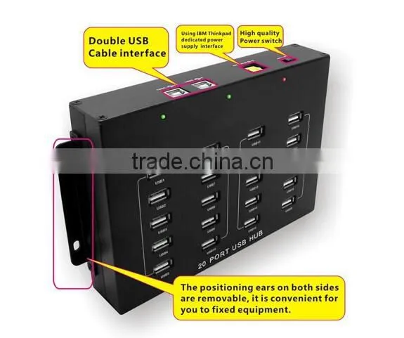 Industrial Grade 20 Port USB HUB Dual USB3.0 Adapter Industrial Class Production photo-5