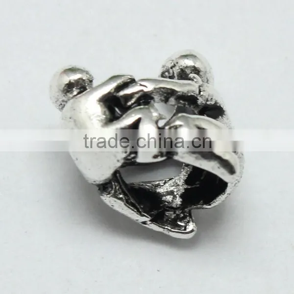 Lead Free Nickle Free Zinc Alloy Pdora Wrestling Theme Jewelry Hole Beads for Bracelets and Necklaces photo-2