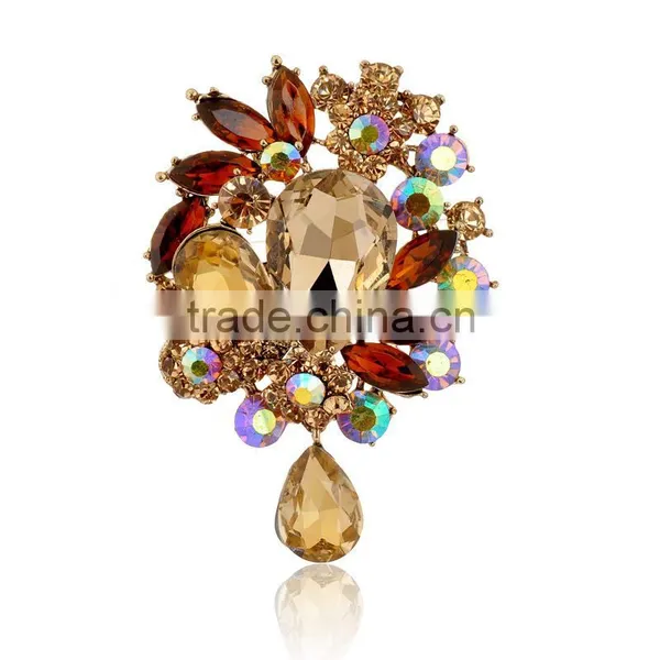 Fashion New Trend Colorfu Stone Brooch photo-2