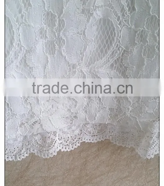 Sweet Short Sleeve Lace T-shirt White Cotton Summer Top for Lady photo-2