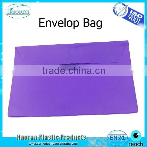 PVC Envelop Hook and Loop Closure Document Bag photo-2