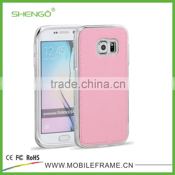 Diamond Leather Case for Samsung S6 Edge With Retail Packaging photo-2