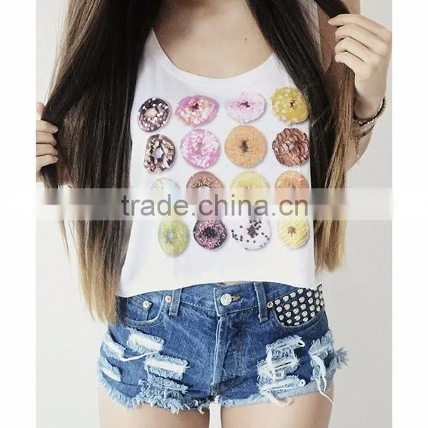 Spring Summer Ladies Fashion Custom Blank Crop Top Plain Wholesale Quality Choice photo-3