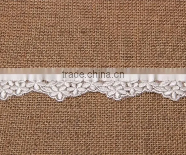 Good Qualit Grace Five Pedals Flower Leaf Pattern Overlap Weav Hand Made Weave Shape Embroidery Chemical Lace for Accessory photo-2
