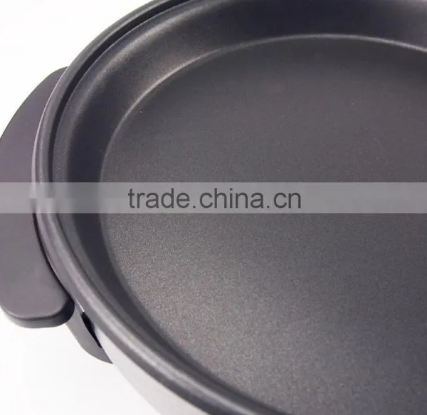 Black Non-Stick Skillet Electric Frying Pan Temperature Control With Glass Lid photo-6
