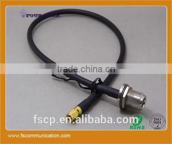 LMR240 Cable Assembly With N Female Bulkhead Crimp to SMA Male Crimp Connector photo-6