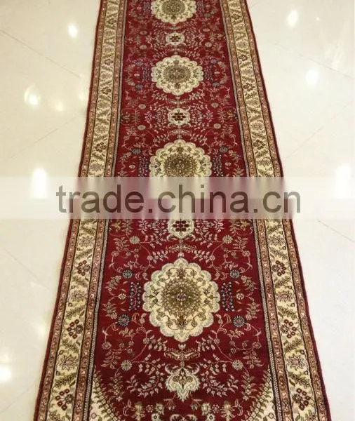 Guangzhou Red Persian Hand Knotted Handmade Runner in Guangzhou Quality Choice