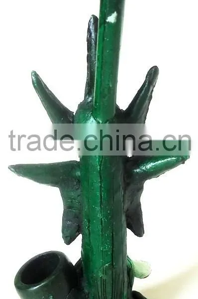 Figurine Shaped Hand Crafted Smoking Pipes - Green Leafman photo-6