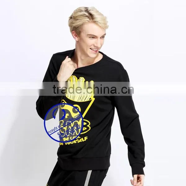 Wholesale Custom 100 Polyester Mens Printed Pullover Sweatshirt photo-2