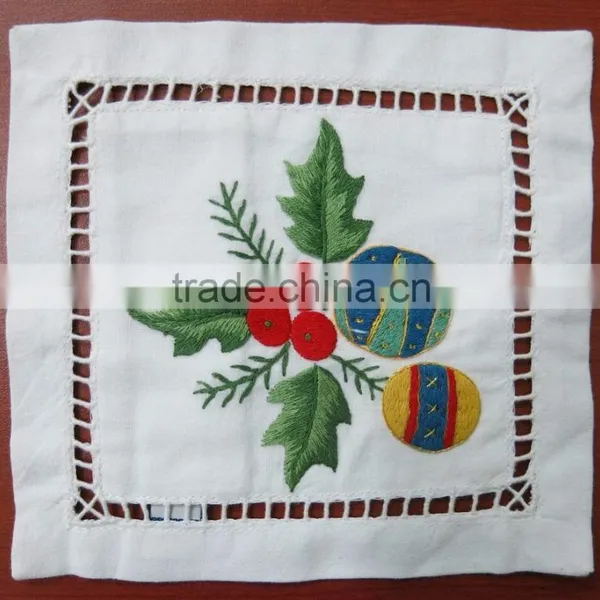 Hand Embroidered Lavender Sachet/bag/pillow-Christmas (design #34)