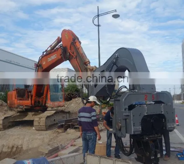 High Quality New Custom-made Colour Hydraulic Vibratory Hammer (used Together With an Excavator 30-40 Tons) photo-5