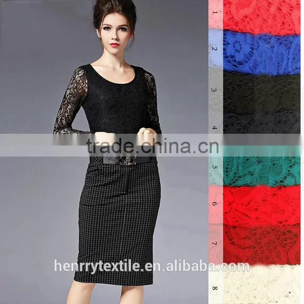 In Vogue!!! Elastic Guipure Lace Fabric From China photo-2