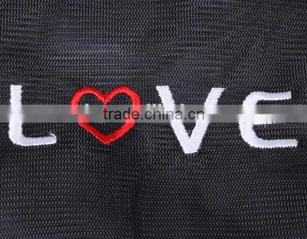 YIWU RODA 100%polyester Embroidery Black Durable Laundry Bag photo-6