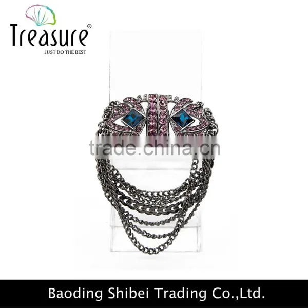 2016 Fashion New Design Pink Rhinestone Luxury Alloy Bracelet for Elegant Women Wholesale photo-4