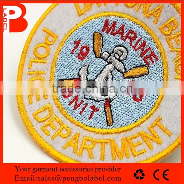 Directly Factory Professional Customized Merrowing Border Embroidery Patch photo-4