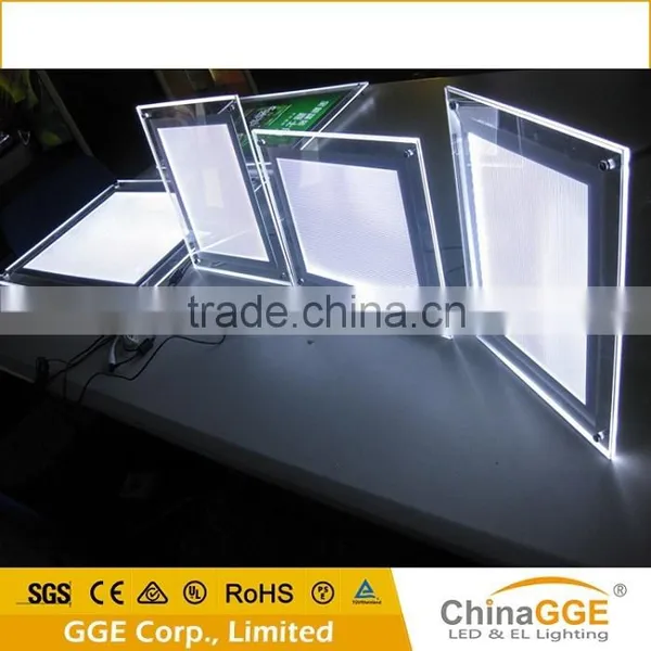 Ceiling Hanging Double and Single Side Acrylic Crystal Light Box for Indoor Real Estate Window Display photo-2