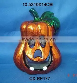 Ceramic Pumpkin Design Candle Holder Candle Stick photo-3