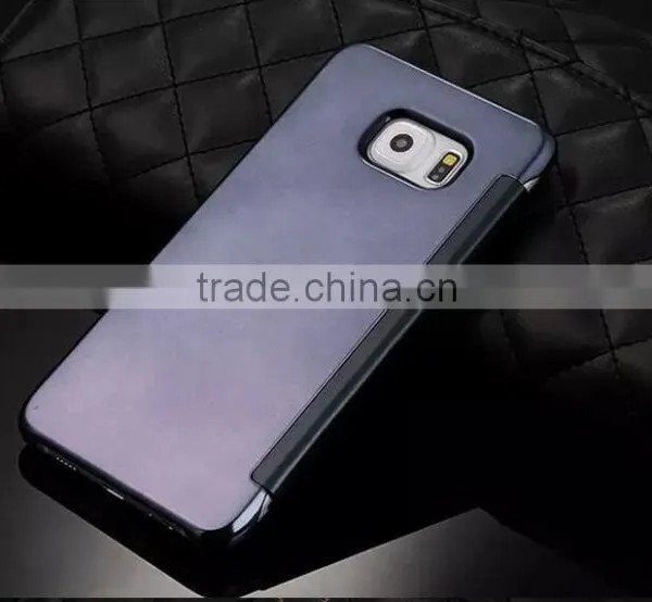 Hot Selling Mirror View Flip Smart Cover For Samsung Galaxy S6 photo-2