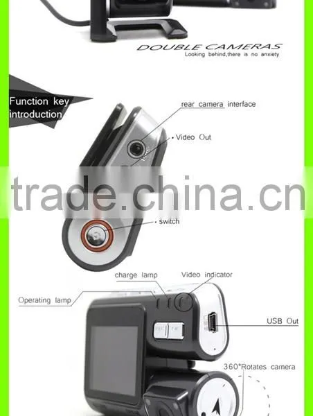 Dual Lens Car Camera I1000 Car DVR Dual Camera HD 1080P Dash Cam Black Box With Rear 2 Cam Vehicle View Car Recorder photo-3