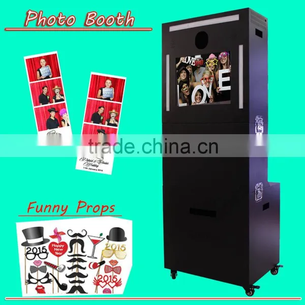 2016 High Quality Portable Wedding Photo Booth With Photobooth Props for Wedding Kiosk Booth photo-6