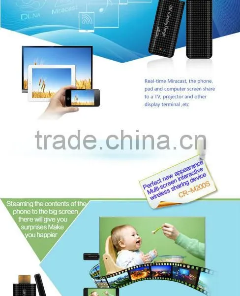 2015 Top Selling New Arrival Cloudnetgo CR-M200S Mali 400 Android 4.4 HDD Player 1GHz Android HDMI Dongle photo-2