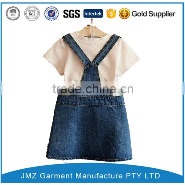 High Quality Custom Child Jean Dress With Frocks Designs photo-2