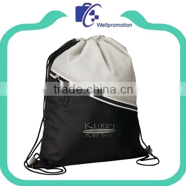 Wholesale Polyester Drawstring Sport Bags Drawstring Backpack photo-3