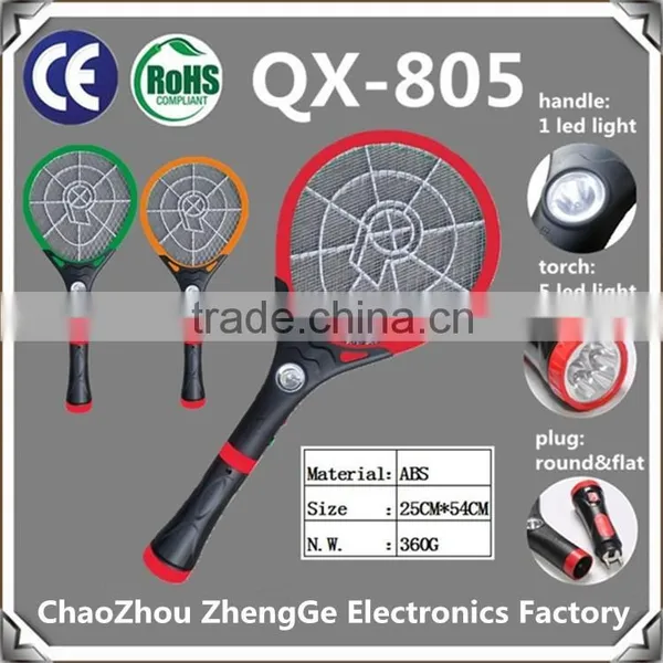 QX808D-1 Rechargeable Mosquito Bat Mosquito Killer Mosquito Swatter With Round or Flat Plug photo-2