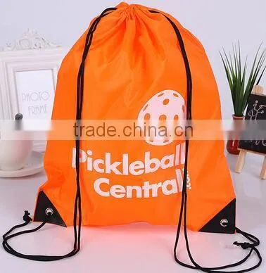 Cheap Promotional Recycled Colorful Polyester Outdoor Sports Drawstring Bags photo-3