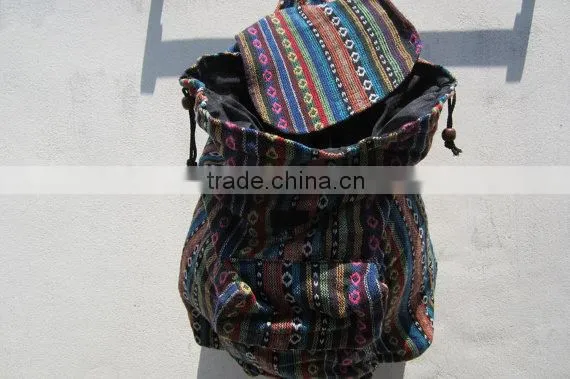 Classic aztec school bag ethnic rucksack for native american