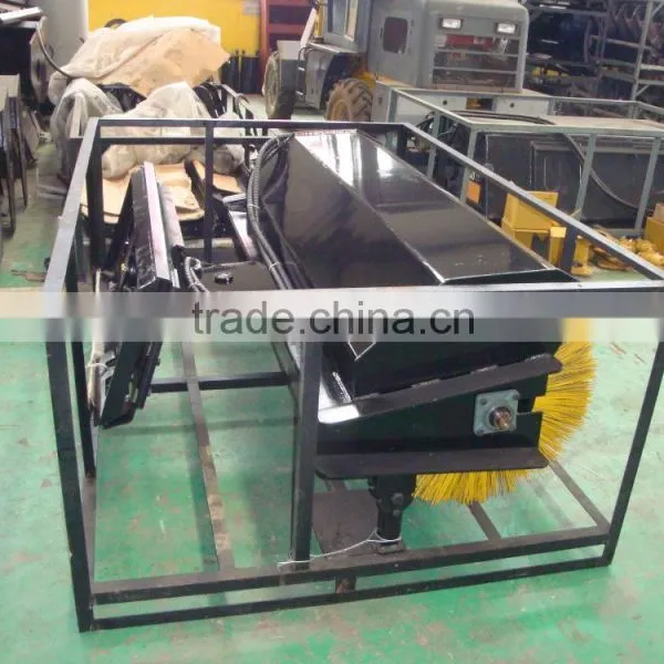 Skid Steer Loader Attachments Angle Broom photo-3