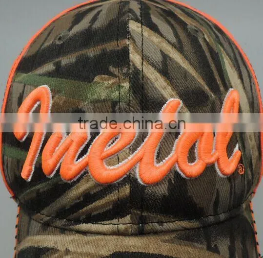 2016 6 Panels Structured Custom Brand 3d Embroidery Camo Caps photo-5