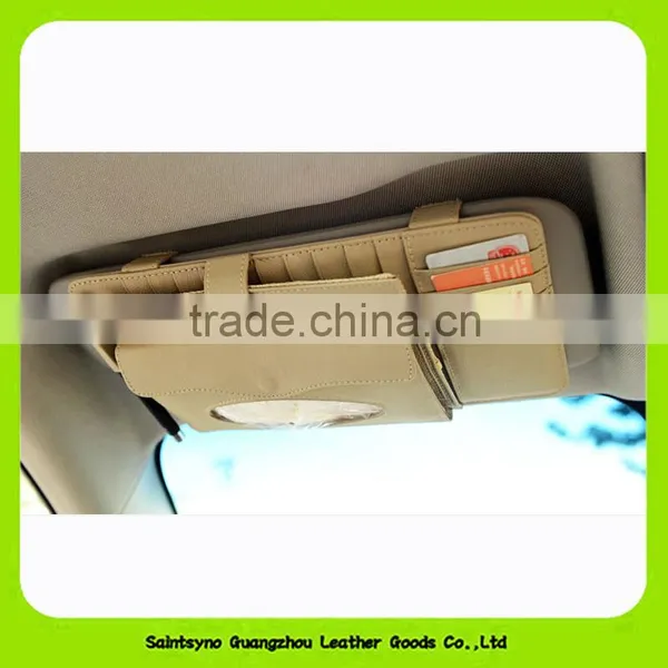 1500 CD Set Car CD Bag Car Tissue Boxes Leather Multifunction Car Sun Visor photo-5