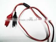 Molded 9 Volt Battery Snap With 9" Leads and Red / Black Alligator Clips photo-2