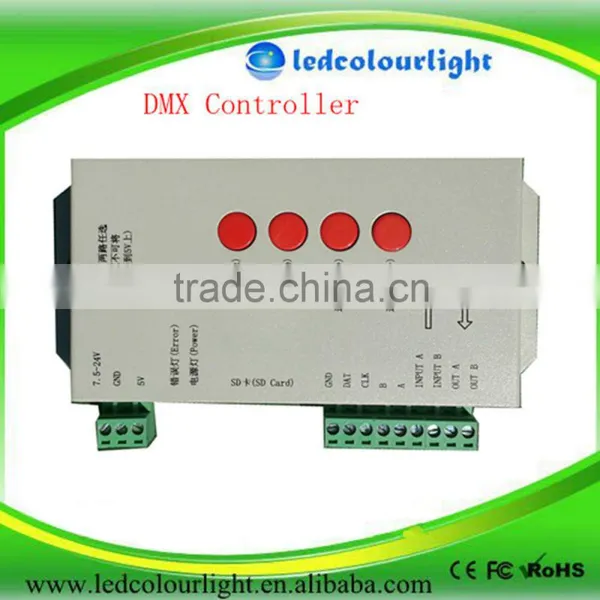 DMX512 master controller DMX SD card pixel controller for madrix software