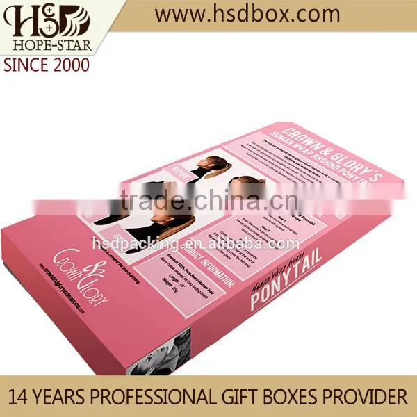 2016 Hair Extension Box,Custom Hair Packaging,Packaging Box for Hair Extension photo-5