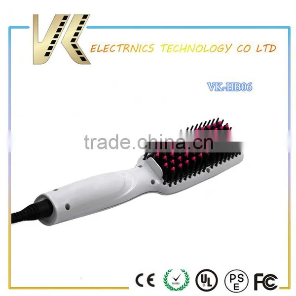 Salon Use Electric Flat Irons Wholesale Iron Hair Brush Straightener With LCD Display photo-3