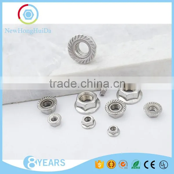 High Quality 304 Stainless Hex Flange Nut photo-3